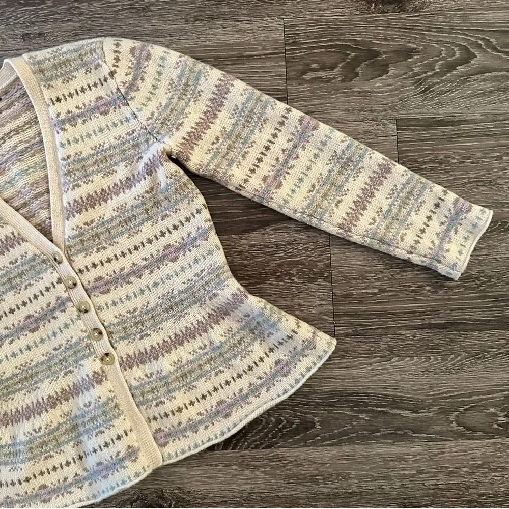 Lauren Ralph Lauren Multicolor Patterned Cardigan - Picture 4 of 7